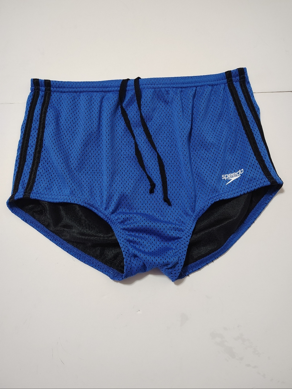 Vtg Speedo Men's Poly Mesh Swim Race Brief Size - 30
